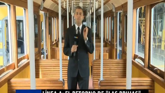 Vuelven a circular cuatro de los vagones centenarios del subte A