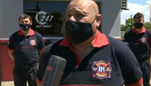 Bomberos de Gutiérrez salvaron a una bebé de cuatro meses que no podía respirar