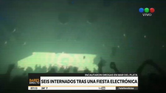 Mar del Plata: seis jóvenes internados por consumo de drogas en una fiesta electrónica