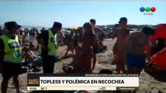 Necochea: echaron de una playa a tres mujeres por hacer topless