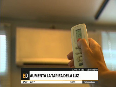Aumentan desde el miércoles las tarifas de luz