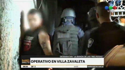 Operativo en Villa Zavaleta