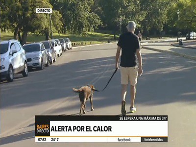 Alerta amarilla por las altas temperaturas