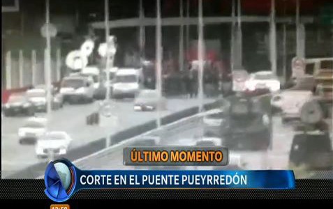Corte parcial en el Puente Pueyrredón