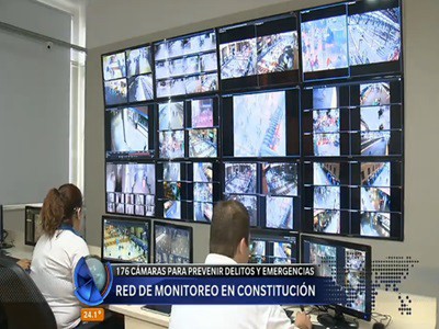 Funciona la red de monitoreo en la estación de trenes de Constitución