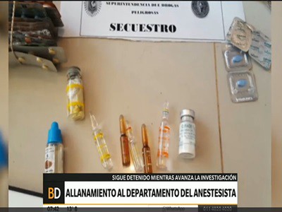Allanamiento en el departamento del anestesista