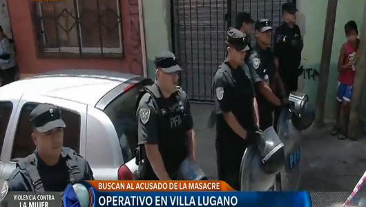 Operativo en Villa Lugano en búsqueda del asesino de Hurlingham