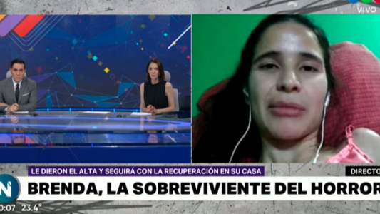 Habló Brenda, la joven que se recupera tras ser arrastrada por motochorros en Moreno