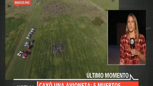 Cayó una avioneta en Marcos Paz: cinco muertos