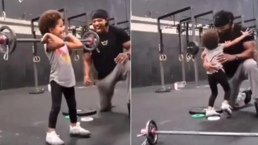 Polémica por el video viral de la nena levantando pesas en un gimnasio