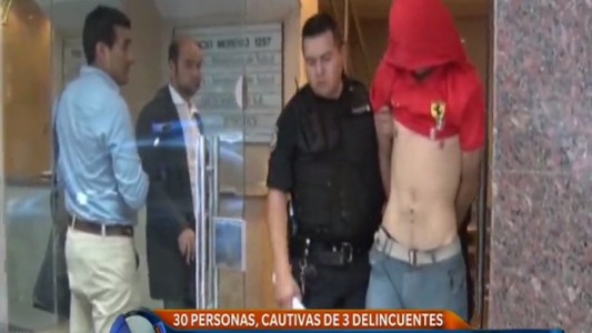 Rehenes en pleno centro