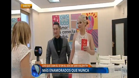 Las parejas que se casan en el Día de los enamorados