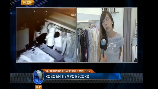 Video: robo en tiempo récord