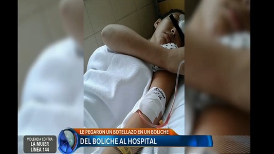 Menor sufrió una fisura de cráneo al recibir un botellazo en un boliche