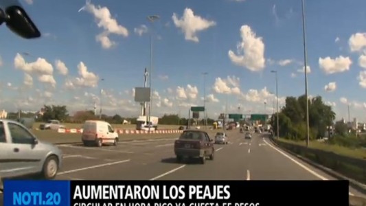 Aumentaron los peajes