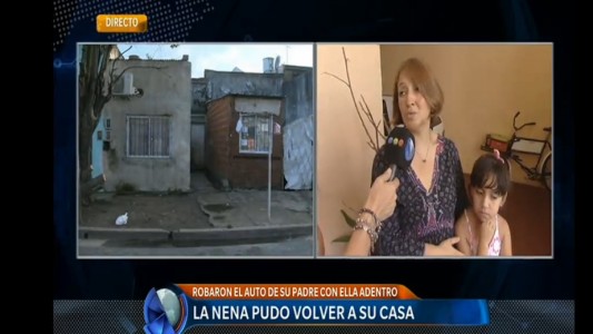 "Dejame bajar, quiero ir con mi papá": el pedido de la nena que quedó adentro del auto robado