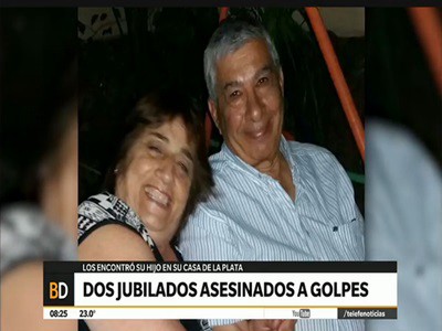 Dos jubilados asesinados a golpes en La Plata
