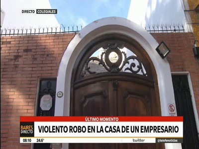 Violento robo en la casa de un empresario en Colegiales