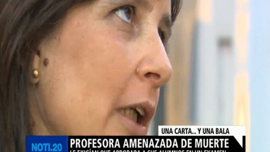 La docente amenazada por sus alumnos no fue a tomar examen