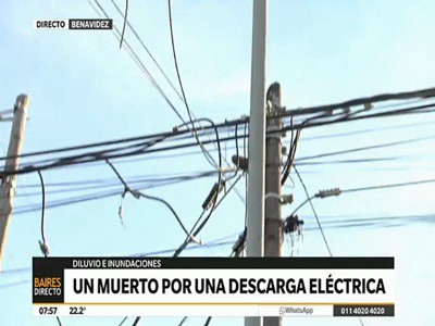 Un chico de 13 años murió electrocutado durante el temporal