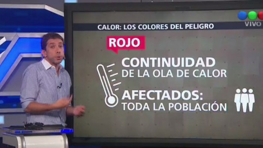 Advierten que si las temperaturas no bajan, el domingo podría haber alerta roja