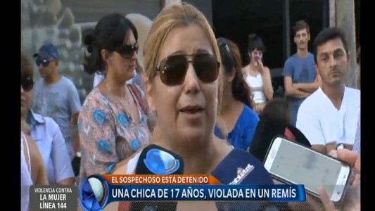 Protesta en remisería por la violación de una chica: "Todos los días mi hija tomaba el auto acá por seguridad"