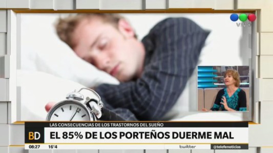 El 85 por ciento de los porteños duerme mal