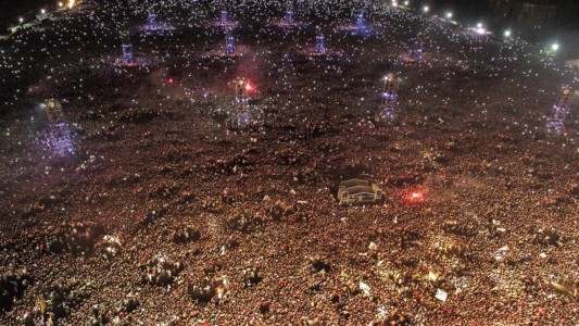 La impactante foto que muestra la cantidad de fanáticos que asistieron al show del Indio