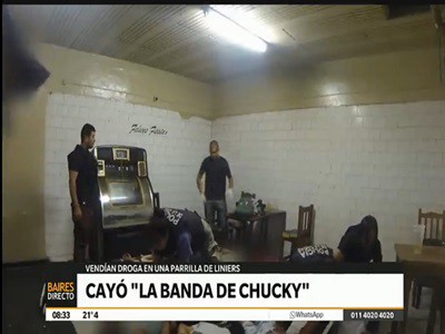 Cayó la banda de Chucky que vendía drogas en una parrilla
