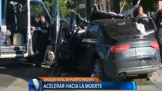 Accidente fatal en Puerto Madero