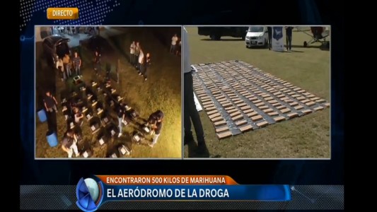 Operativo "El señor de los cielos": decomisaron media tonelada de marihuana en el aeródromo de Navarro