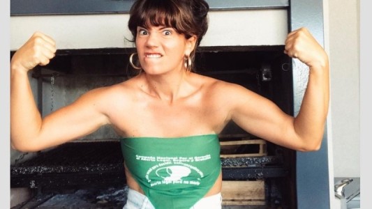 Video: el baile de Griselda Siciliani para apoyar la legalización del aborto