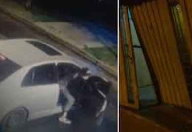 Usan un auto para romperles el portón y robar en la casa de una pareja de jubilados en San Martín