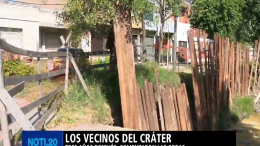 Ramos Mejía: los vecinos del cráter
