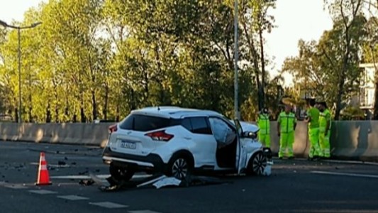 Choque en Panamericana: el conductor abandonó el vehículo