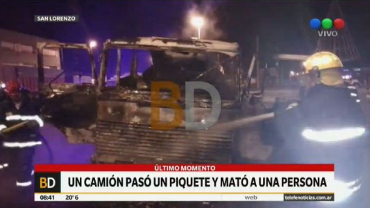 Piquete trágico: un camionero atropelló y mató a un manifestante