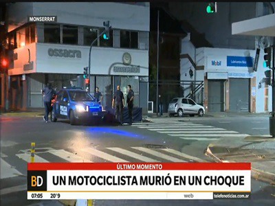 Un motociclista murió en un choque