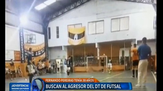 Buscan al agresor del DT de futsal que murió