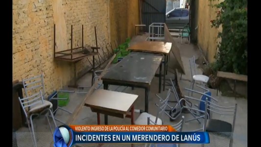 Violenta irrupción en un merendero de Lanús: "La Policía está juntando la evidencia"