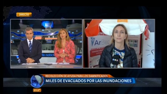 Inundados: En la facultad de Ciencias Económicas de la UBA se reciben donaciones