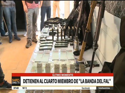 Cayó un cuarto integrante de la banda del FAL