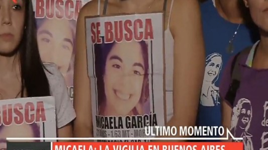 Micaela: la vigilia en Buenos Aires