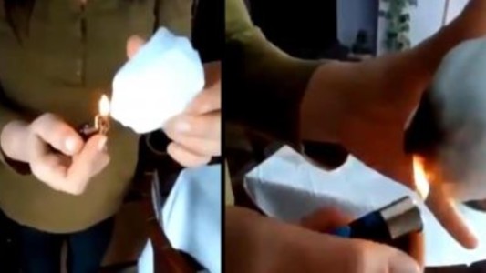 Negacionistas de la nieve: buscan demostrar que durante el temporal cayó "plástico"