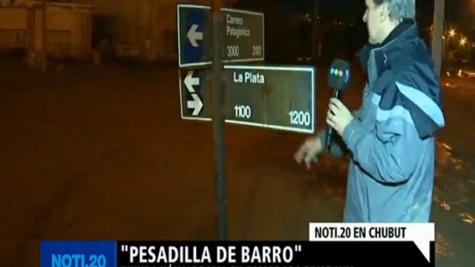 Inundación y drama en Comodoro Rivadavia