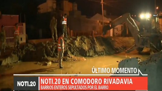 Comodoro Rivadavia: barrios enteros sepultados el barro