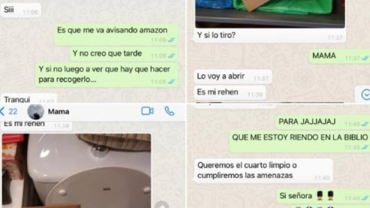 Chat viral: la madre que amenaza a su hijo con un "rehén inesperado"