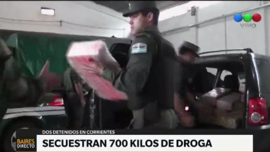 Secuestran 700 kilos de droga en Corrientes