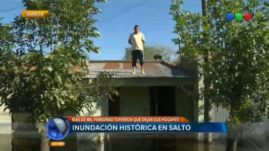Salto bajo el agua: el relato de los vecinos