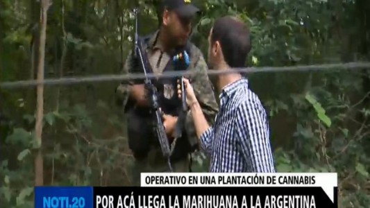 Por acá llega la marihuana a la Argentina