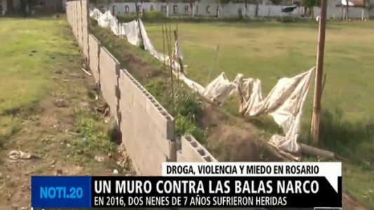 Rosario: un muro contra las balas narco